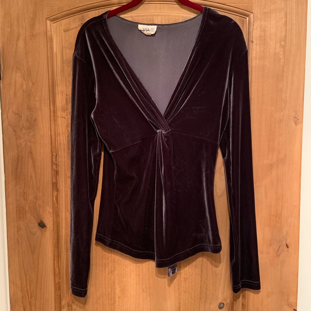 Velvet Emerald green top